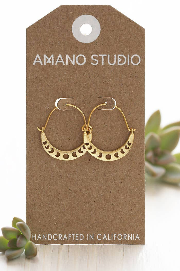 AW25 Amano Phases of the Moon Earrings RESIZE - The Mercantile London