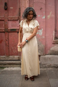 Second Female Shera Alabaster Gleam Frill Dress