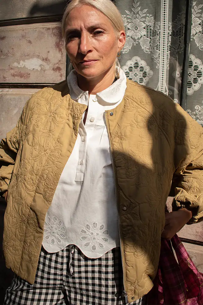 Object Sitas Fennel Seed Embroidered Padded Jacket