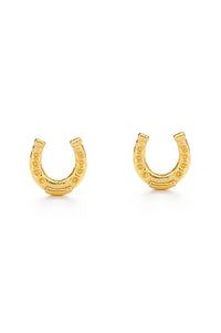 Amano Tiny Horseshoe Stud Earrings - The Mercantile London