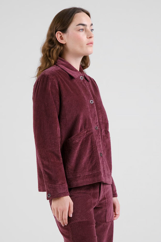 Dedicated Stiby Fig Red Corduroy Jacket - The Mercantile London