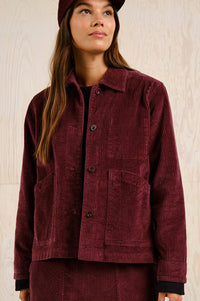 Dedicated Stiby Fig Red Corduroy Jacket - The Mercantile London