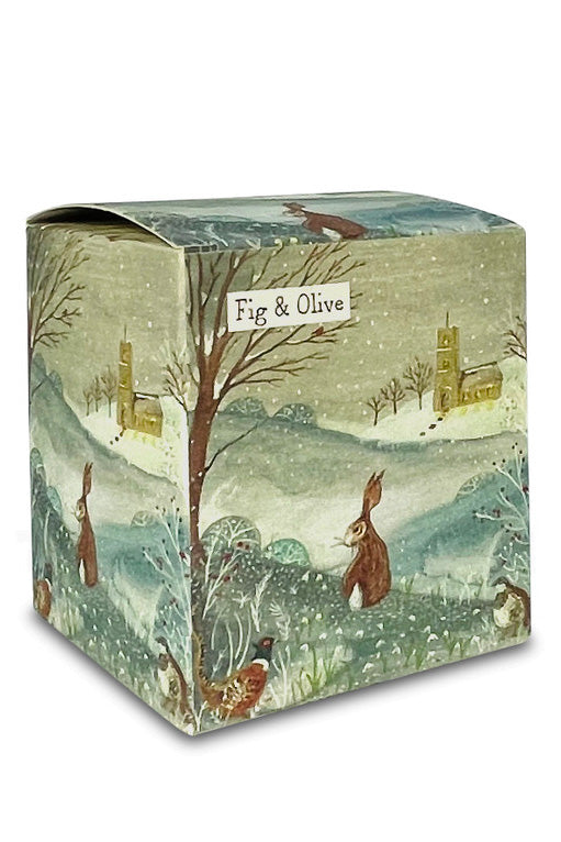 Fig & Olive Illustrated Box Candle - The Mercantile London