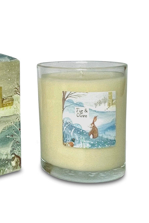 Fig & Olive Illustrated Box Candle - The Mercantile London