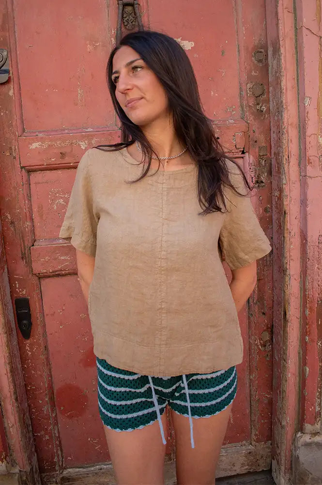 Marta Ceyla Flea Linen Top - The Mercantile London