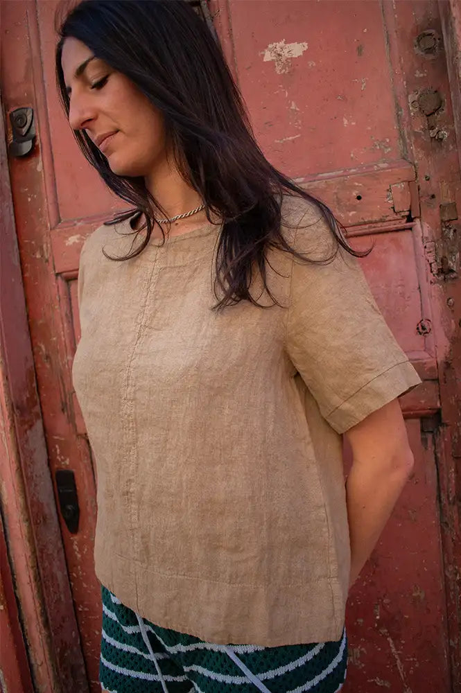 Marta Ceyla Flea Linen Top - The Mercantile London