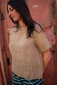 Marta Ceyla Flea Linen Top - The Mercantile London