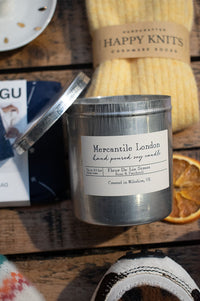 Mercantile London Fleur De Lis Street Rose And Patchouli Tin Candle - The Mercantile London