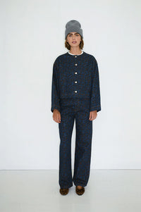 The Tiny Big Sister Berta Floral Indigo Jeans - The Mercantile London