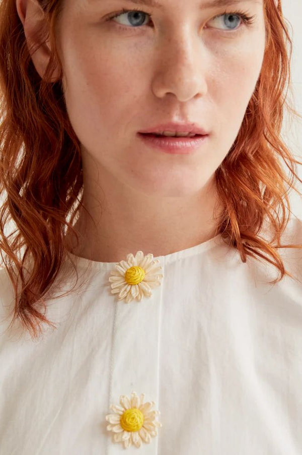 Compania Fantastica Floral Button White Shirt - The Mercantile London