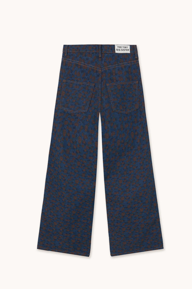 The Tiny Big Sister Berta Floral Indigo Jeans - The Mercantile London