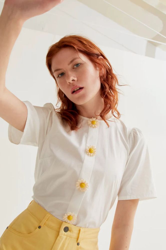 Compania Fantastica Floral Button White Shirt - The Mercantile London