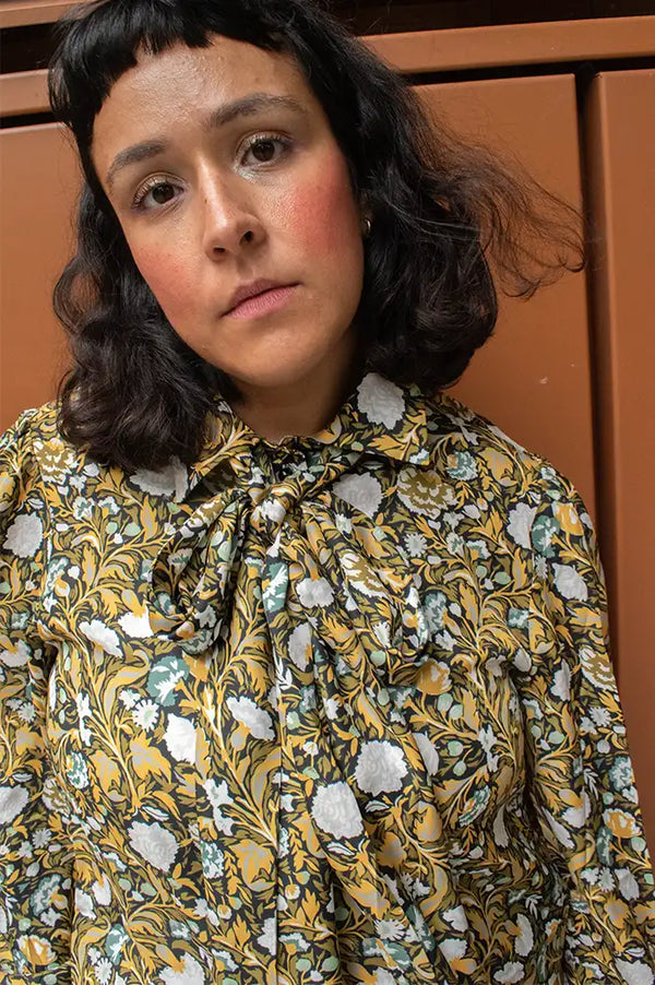 Samdi Bowie Retro Yellow Floral Shirt