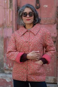 Hod Liam Floral Brick Quilted Jacket - The Mercantile London