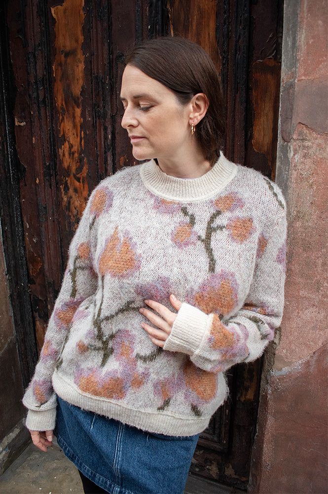Object Lucie White Sand Knitted Pullover - The Mercantile London