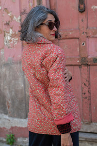 Hod Liam Floral Brick Quilted Jacket - The Mercantile London