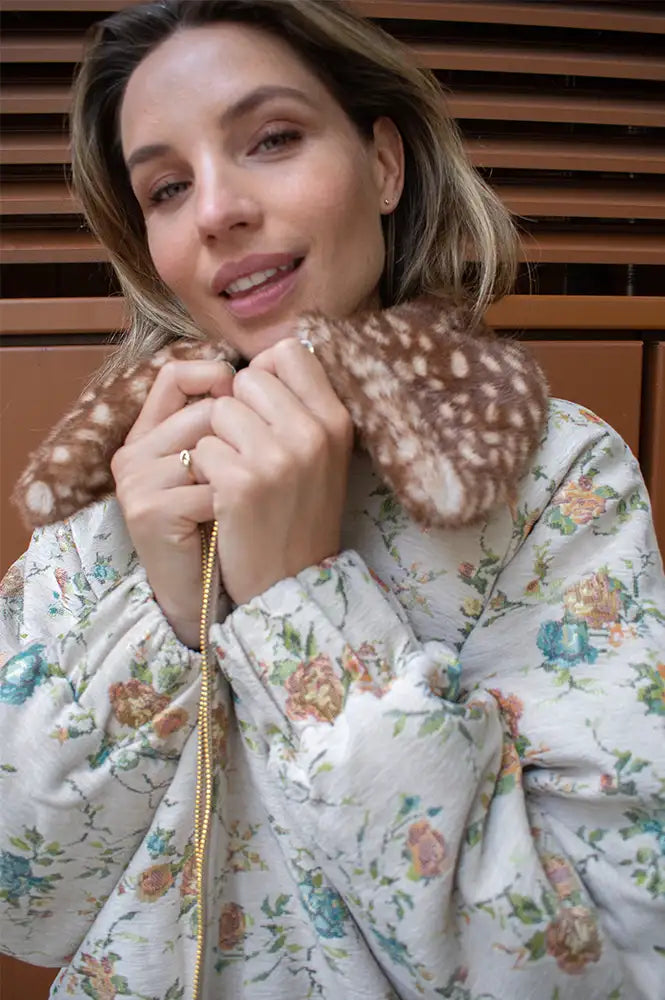Numph Deeris Whitecap Floral Bomber Jacket