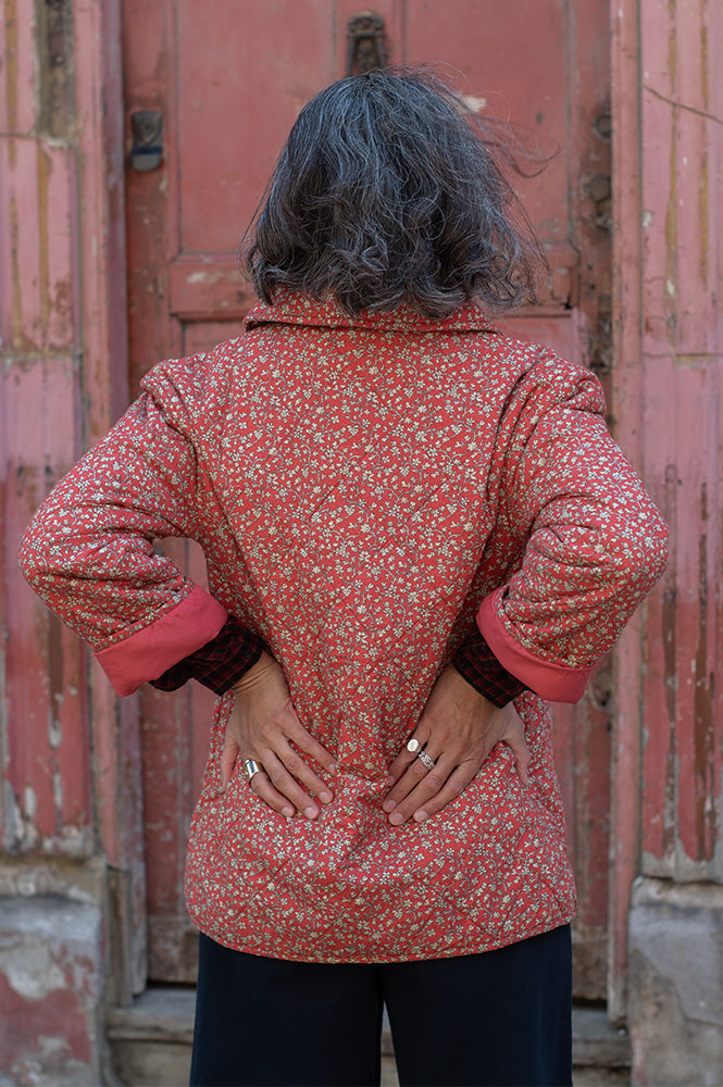 Hod Liam Floral Brick Quilted Jacket - The Mercantile London