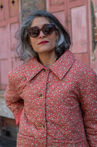 Hod Liam Floral Brick Quilted Jacket - The Mercantile London