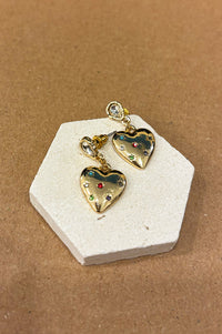 B.M.L Florence Heart Drop Earrings