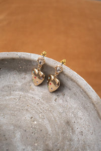 B.M.L Florence Heart Drop Earrings