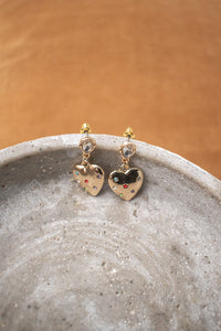 B.M.L Florence Heart Drop Earrings