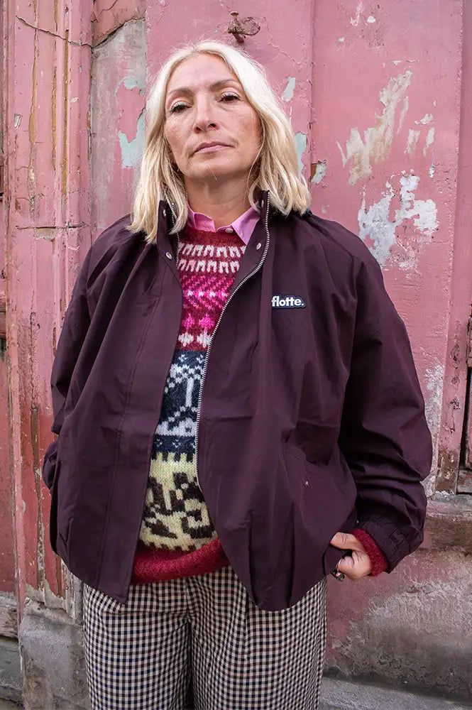 Flotte Garance Blackcurrant Waterproof Jacket - The Mercantile London