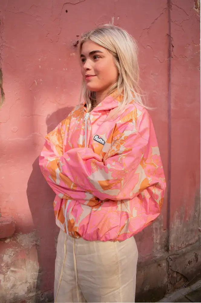 Flotte Darius Sunset Bloom Waterproof Bomber Jacket - The Mercantile London