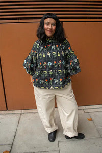 Samdi Blythe Black Floral Blouse