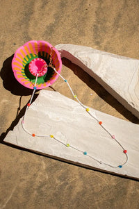 Flower Seed Bead Necklace