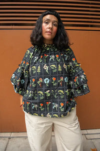 Samdi Blythe Black Floral Blouse
