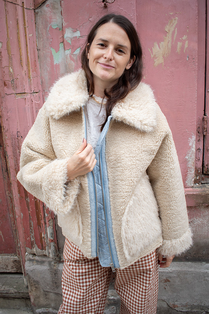 Bellerose Jakarta Mineral Shearling Jacket - The Mercantile London