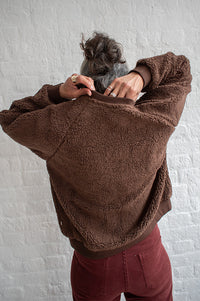 A.P Guillaumine Brown Sherpa Sweatshirt - The Mercantile London