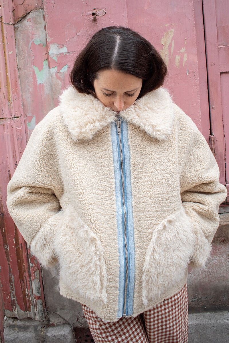 Bellerose Jakarta Mineral Shearling Jacket - The Mercantile London