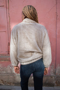 Nooki Aubrey Grey Faux Fur Jacket - The Mercantile London