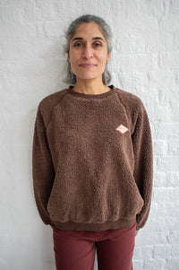A.P Guillaumine Brown Sherpa Sweatshirt - The Mercantile London