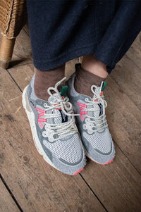 Flower Mountain Yamano 3 Uni Suede Mesh Staple Grey, Anthracite, Rose Trainers