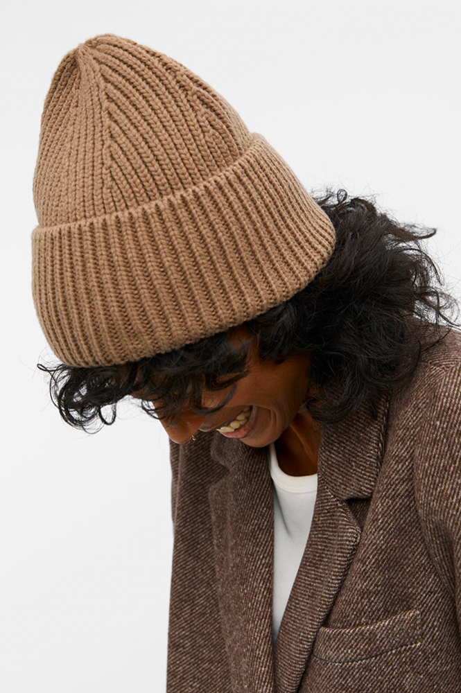 Object Gitte Fossil Beanie - The Mercantile London