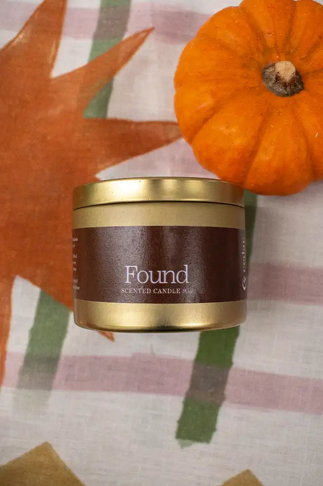 Cedar Found Small Tin Candle