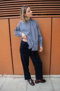 Fransa Salomi Navy Corduroy Trousers