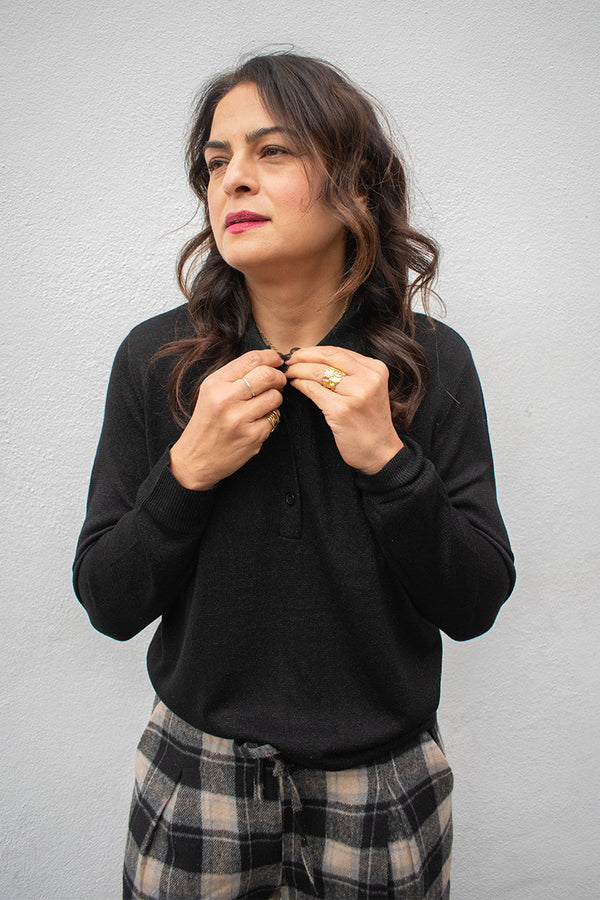 Fransa Regitze Meteorite Black Pullover - The Mercantile London