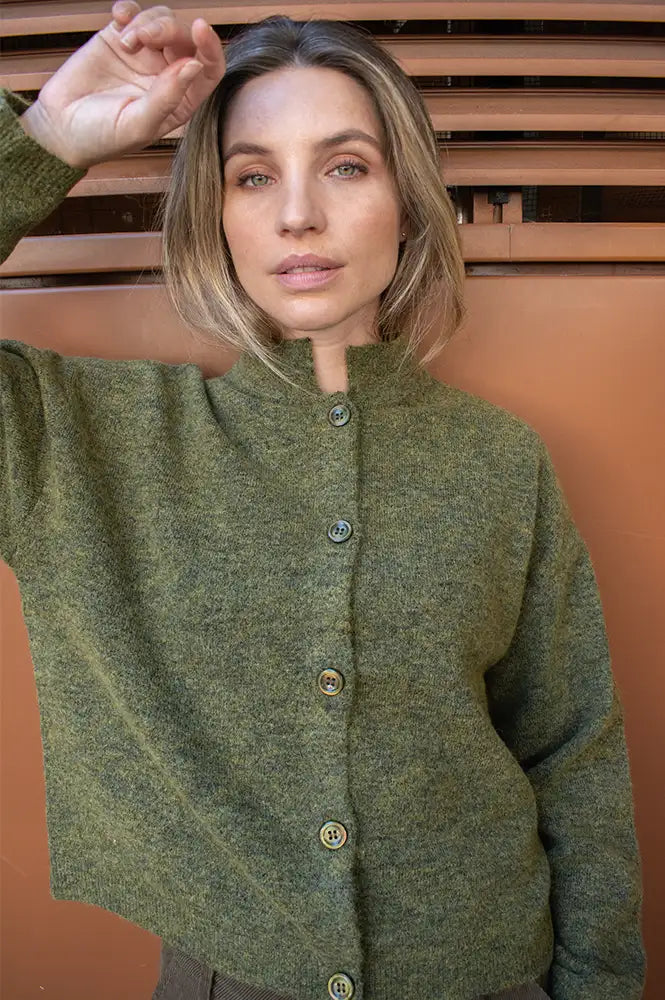 Fransa Sanny Olive Cardigan