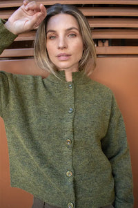 Fransa Sanny Olive Cardigan