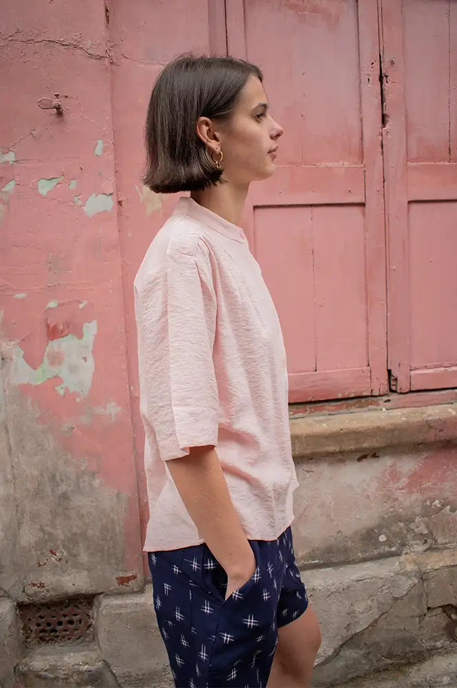Fransa Nyla Lotus Pink Shirt - The Mercantile London