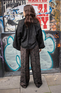 Numph Lika Black Coffee Trousers - The Mercantile London