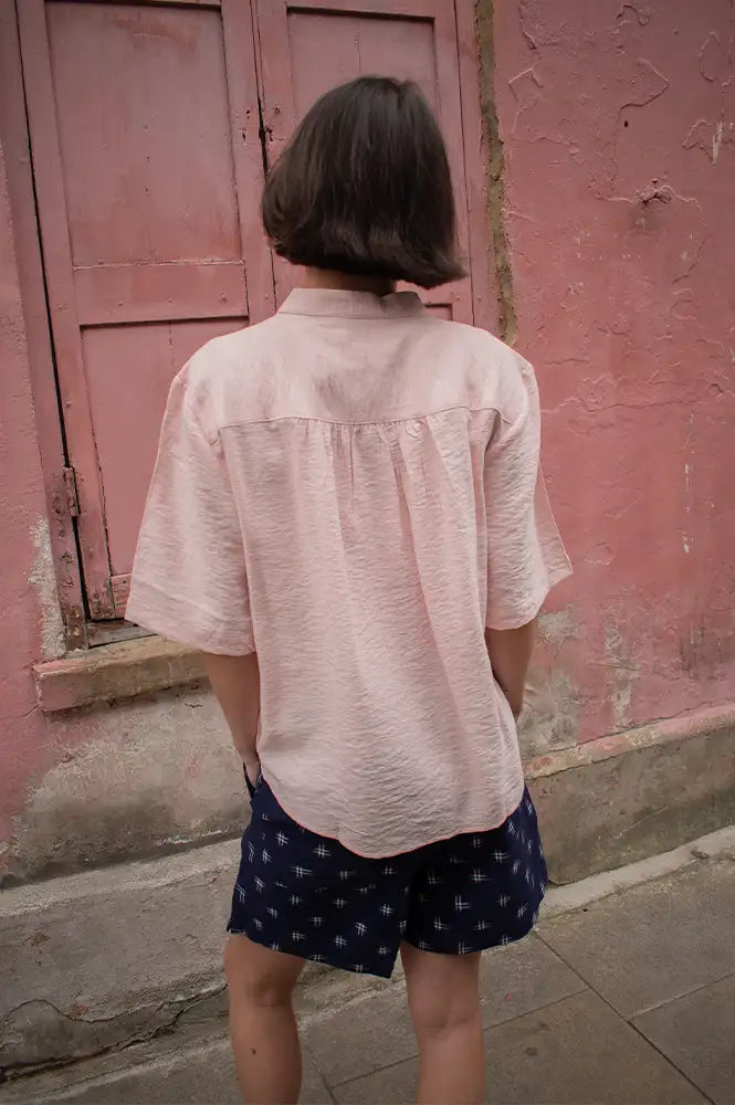Fransa Nyla Lotus Pink Shirt - The Mercantile London