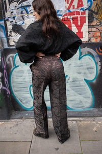 Numph Lika Black Coffee Trousers - The Mercantile London