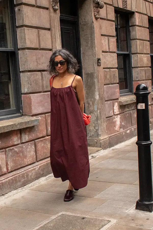 Frau Vancouver Red Mahogany Long Dress