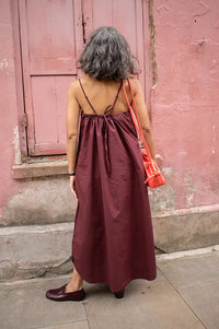 Frau Vancouver Red Mahogany Long Dress