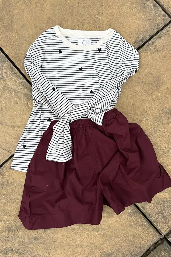 Frau Melbourne Red Mahogany Shorts